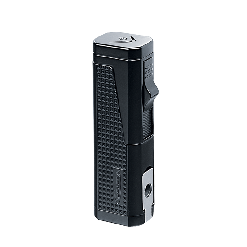 Vector - Urbano - Triple Flame Torch Lighter w/ Punch - Black Matte - The Cave