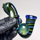 Aaron Vigil - Sherlock - Blue & Green Linework