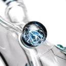 Wil Glass - Mini Beaker - 32x4 - Blue Stardust Accents - The Cave