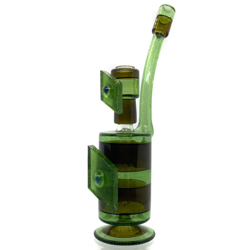 Andy Roth - Study Of Shapes Bubbler - Green Stardust & Brillo - The Cave