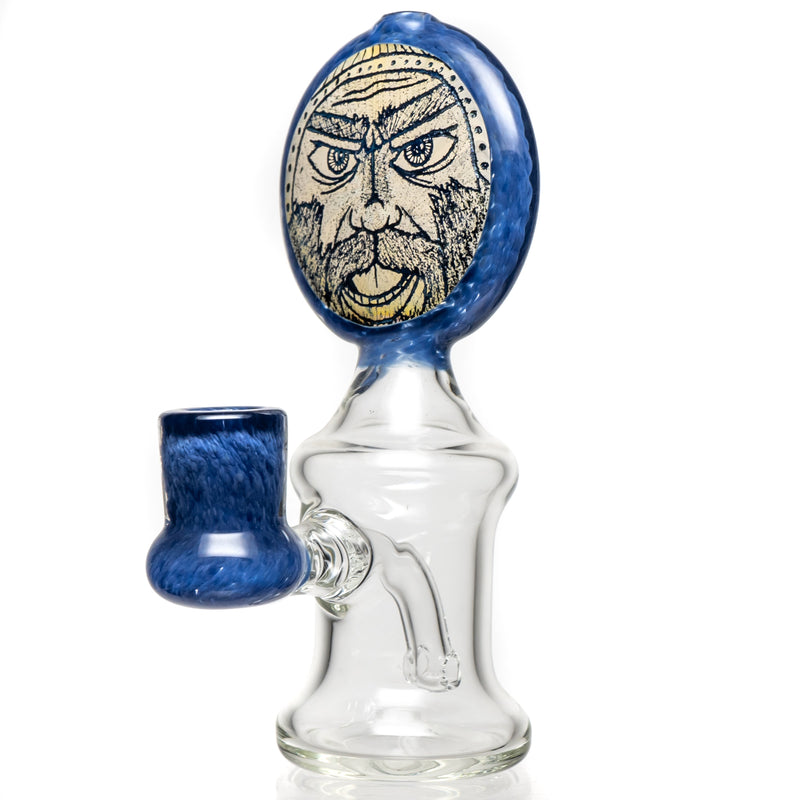 Glass by Ging - Etched Bearded Man Rig - The Cave