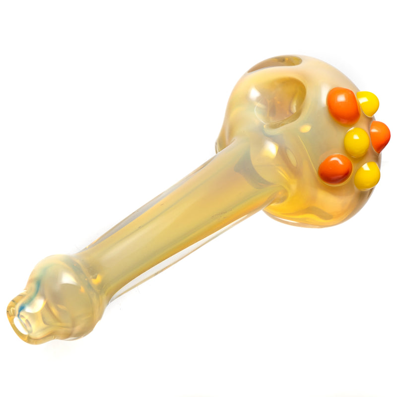 Orian - Honeycomb Spoon - Silver Fume w/ Yellow & Orange Accents - The Cave