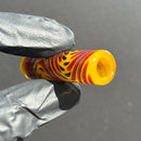 Steve H - Glass Tip - Honeycomb Twist - Yellow/Red - 14mm