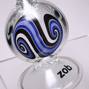 Zob - Halo Perc Bubbler - Purple & Black Wag