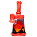 7ten Glass - Mini Tube - 10mm - City Scene - Ketchup/White - The Cave