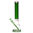 Phoenix Star - 16" Beaker w/ Ice Pinch - 7mm - Green & Pink - The Cave