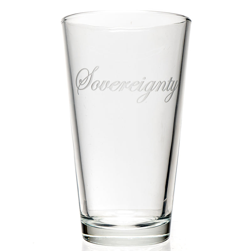 Sovereignty - Pint Glass - The Cave