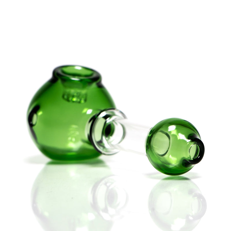 Shooters - Orb Honeycomb Spoon Pipe - Green Accent - The Cave