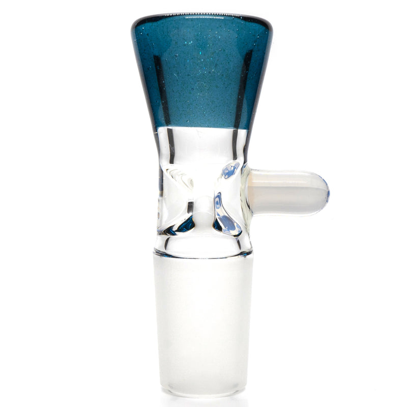 Unity Glassworks - Single Hole Martini Slide - 18mm - Blue Stardust & Ghost - The Cave