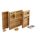 RAW - Triple Flip Bamboo Rolling Tray - The Cave