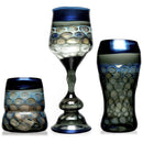 Goo Roo Designs - Cup Set - 3 Piece - Electric Blue & Smoke - The Cave