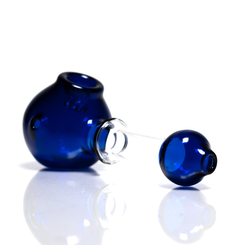 Shooters - Orb Honeycomb Spoon Pipe - Blue - The Cave