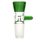 Unity Glassworks - Single Hole Martini Slide - 18mm - Green Stardust - The Cave