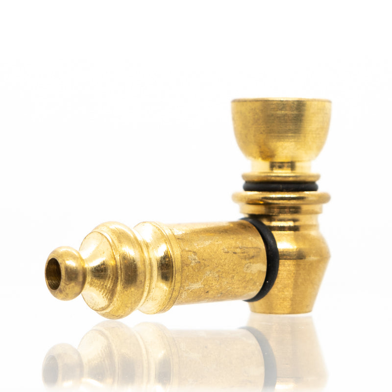 Metal Pipe - Mini - 2" - Brass - The Cave