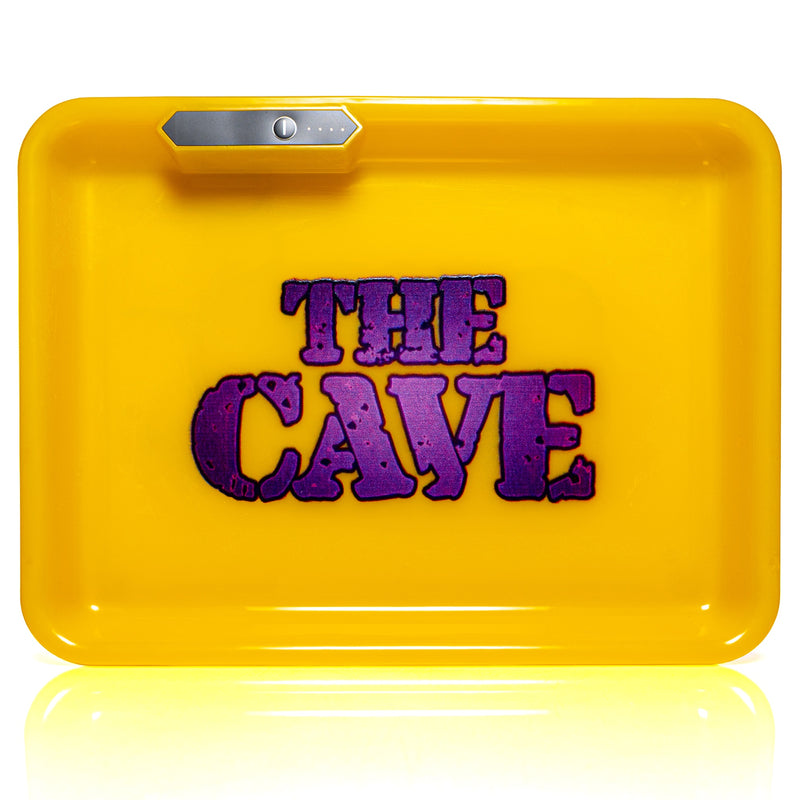 The Cave Smoke Shop - Glow Tray - Yellow - The Cave