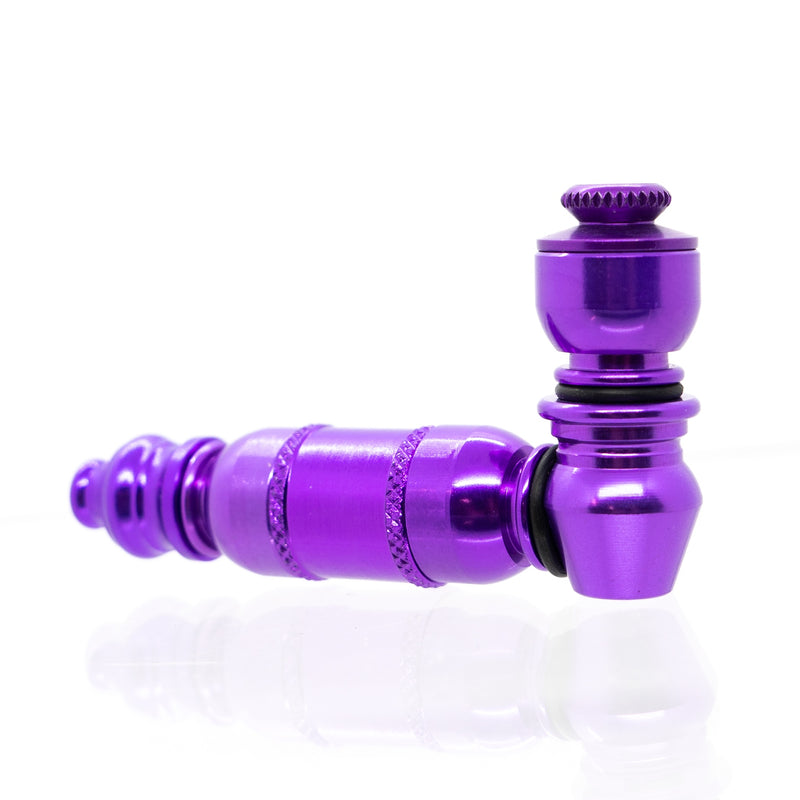 Metal Pipe - Mini - Double Chamber - Purple - The Cave