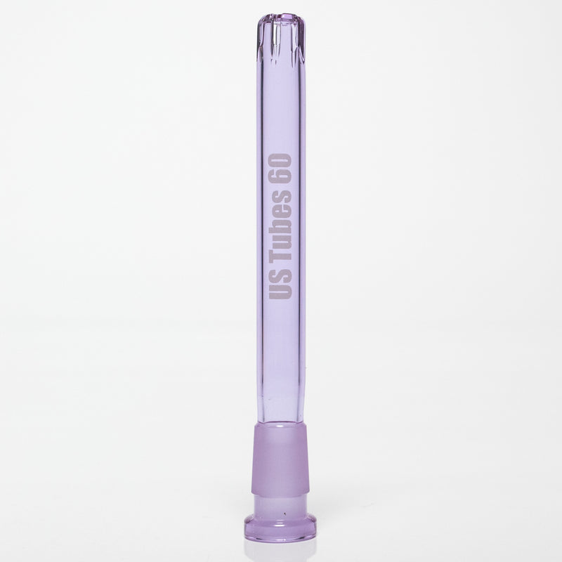 US Tubes - 18/14mm Female 5 Slit Downstem 6" - Purple - The Cave