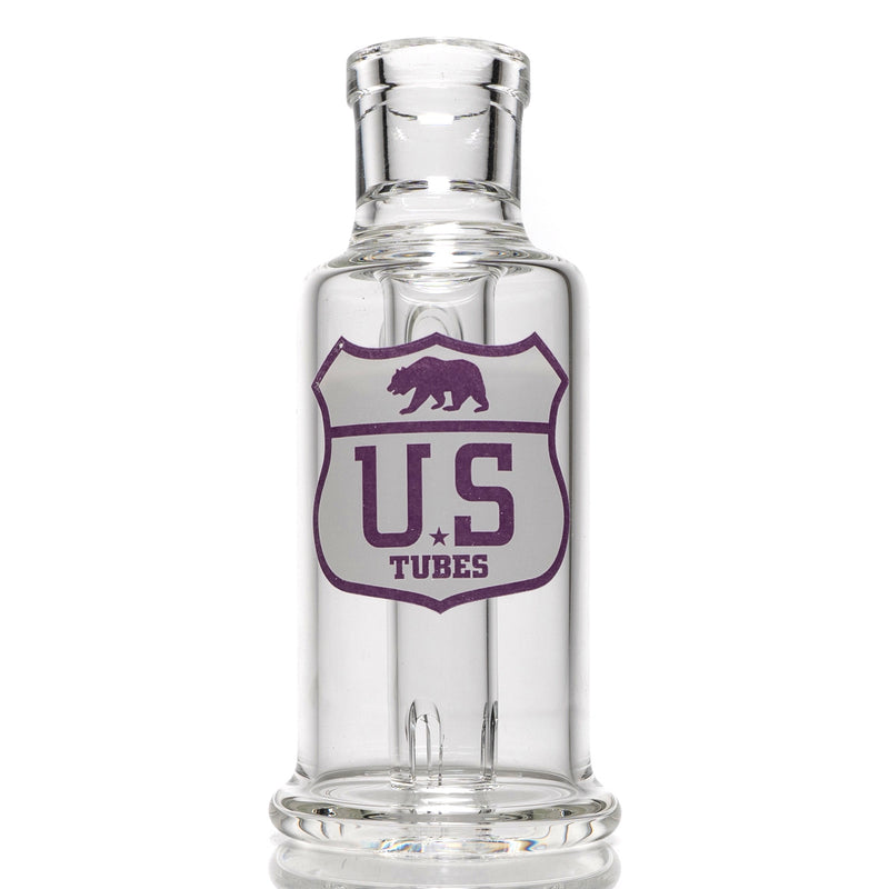 US Tubes - Ash Catcher - 18mm 45° - White & Purple Highway Label - The Cave