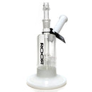 ROOR - Fixed Bubbler w/ Barrel Perc - White - Black & White Label - The Cave