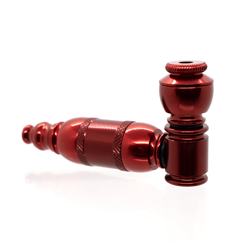 Metal Pipe - Standard - Double Chamber - Red - The Cave