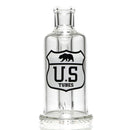 US Tubes - Ash Catcher - 14mm 45° - White & Black Highway Label - The Cave