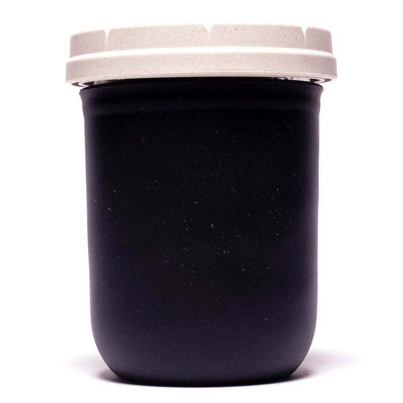 Re:Stash - Black Jar w/ White Lid - 16oz - The Cave