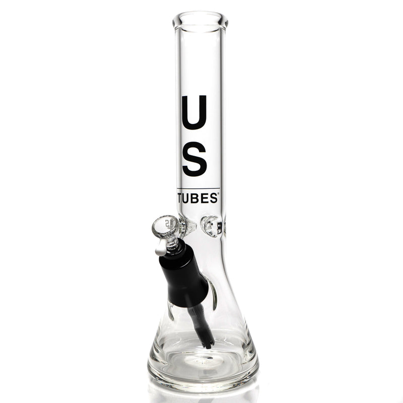 US Tubes - 14" Beaker 50x5 - Ice Pinch - Black Vertical Label - The Cave