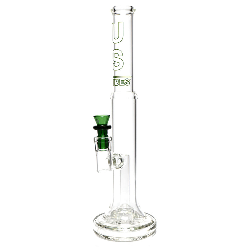 US Tubes - 16" Hybrid Fixed Circ Dome - 50x5 - White & Green Vertical Label w/ Green Slide - The Cave