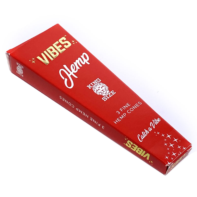 Vibes - King Size Hemp - 3 Cones - Single Pack - The Cave