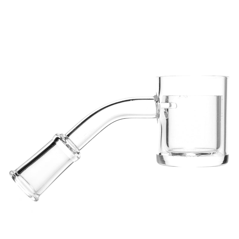 Shooters - 30mm Flat Top Quartz Banger & Slitted Insert - 10mm Female 45º - The Cave