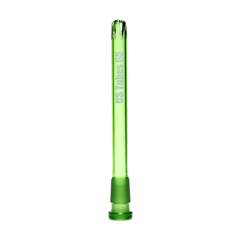 US Tubes - 18/14mm Female 5 Slit Downstem 6.5" - Green - The Cave