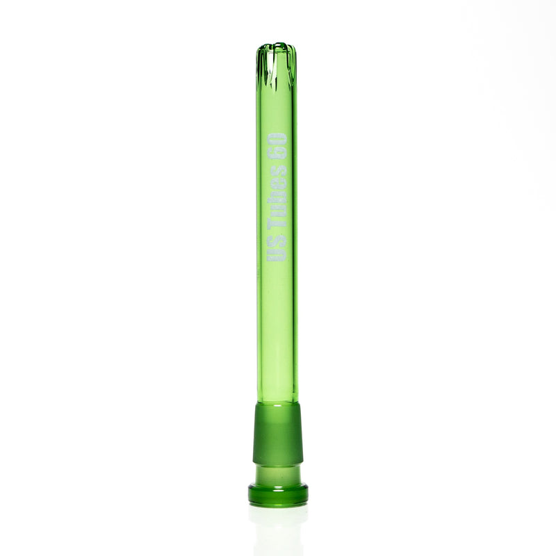 US Tubes - 18/14mm Female 5 Slit Downstem 6" - Green - The Cave