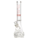 US Tubes - 13" Beaker 45x5 - Constriction - White & Red Vertical Label - The Cave