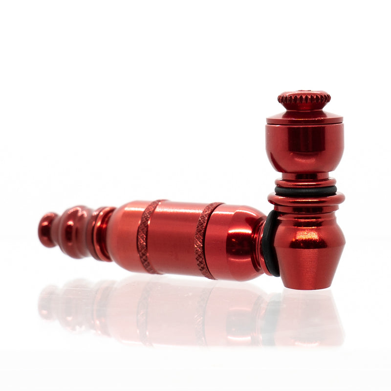 Metal Pipe - Mini - Double Chamber - Red - The Cave