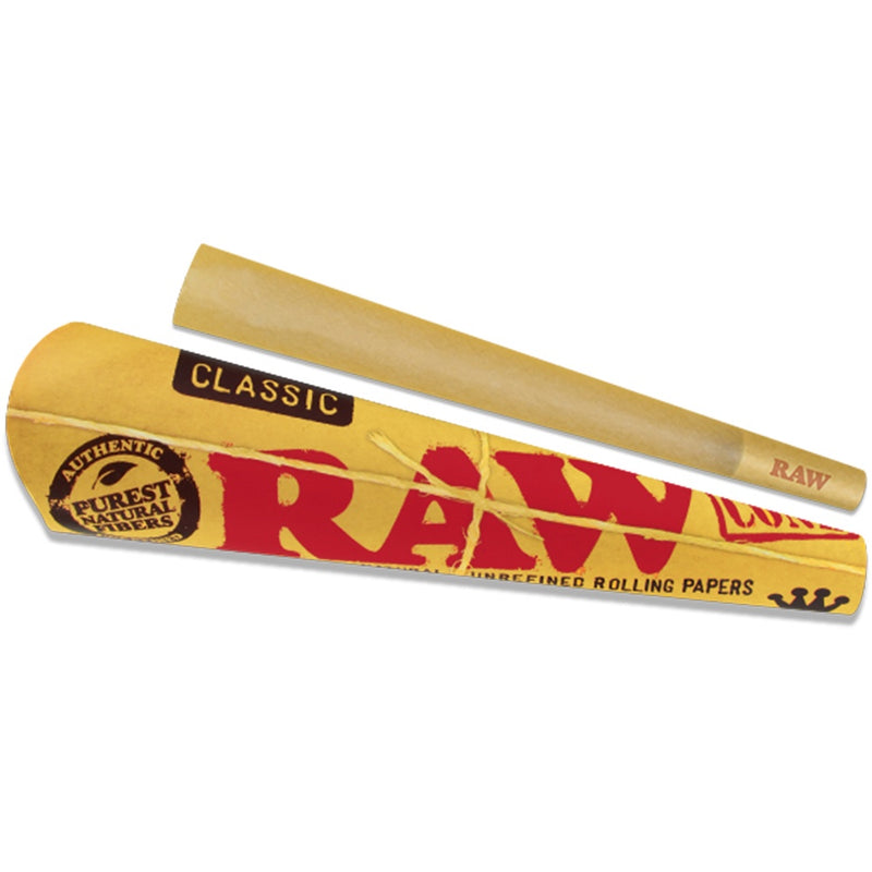 RAW - King Size Classic - 3 Cones - Single Pack - The Cave