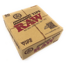 RAW - Perforated Hemptton Wide Tips - 50 Pack Box - The Cave