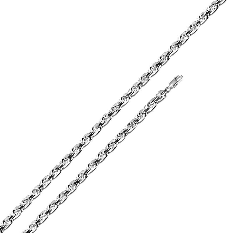Sterling Silver - 3.2mm Rope Chain - 24" - The Cave