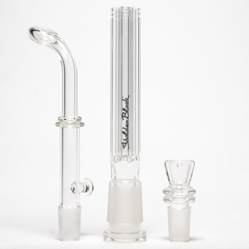 Sheldon Black - 29mm Fixed Halo Bubbler - 6 Shooter - Classic Script Label - The Cave