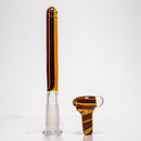 Aaron Vigil - Worked Full Size Fat Bottom Tube - Burgundy & Yellow - The Cave