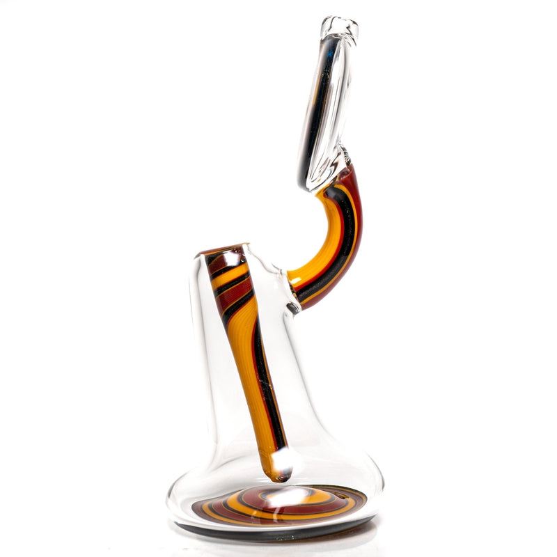 Aaron Vigil - Worked Dewar Bubbler - Burgundy & Yellow - The Cave