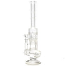 Ben Wilson - Hollow Foot Inline Recycler Tube w/ Triple Donut Perc - Sandblasted - The Cave