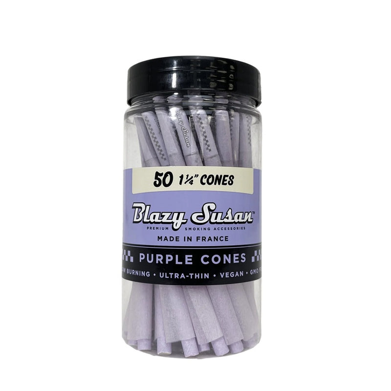 Blazy Susan - 1.25 Pre Rolled Purple Cones - 50 Cones - The Cave