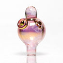 Brando - 10mm Fumed & Half Blasted Ball Rig - Milky Blue - Honeycomb Millie