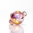 Brando - 10mm Fumed & Half Blasted Ball Rig - Milky Blue - Honeycomb Millie