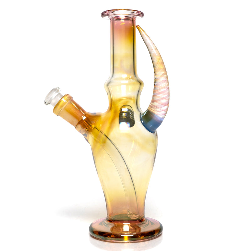 Brando - 10mm Fumed Mini Tube - Milky Blue - Honeycomb Millie - The Cave