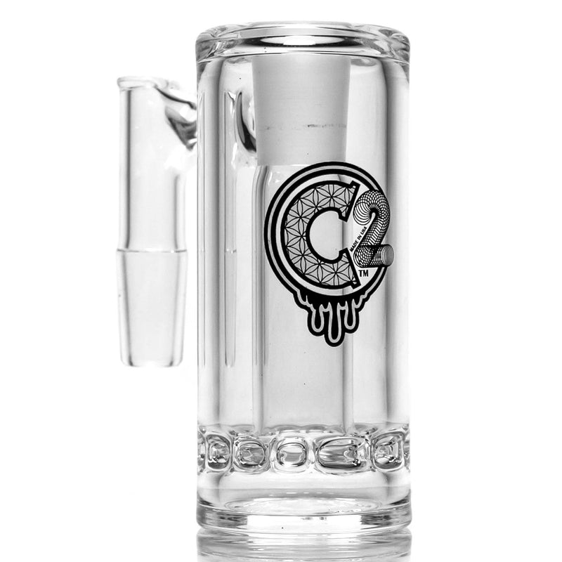 C2 Custom C. - Ashcatcher - 14/14mm - Ratchet - White Seed - Polished - The Cave