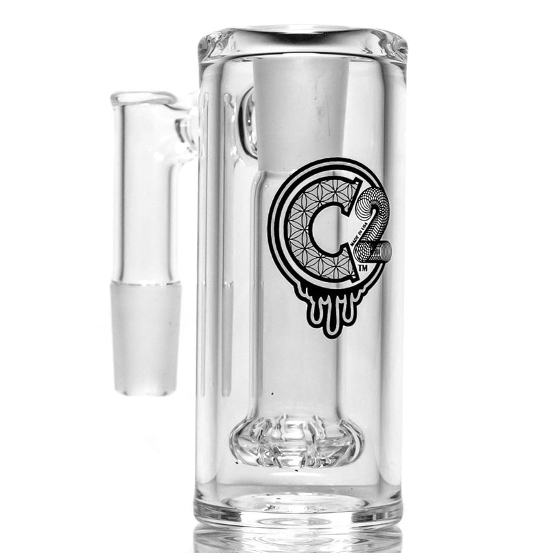 C2 Custom C. - Ashcatcher - 14/14mm - Circ - White Seed Label - The Cave