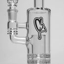C2 Custom Creations - Fixed Double Ratchet Bubbler - 50mm - Black Drip Label - The Cave
