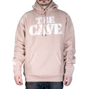 The Cave - Hooded Sweatshirt - Classic Logo - Dust Pink & White - Large - The Cave