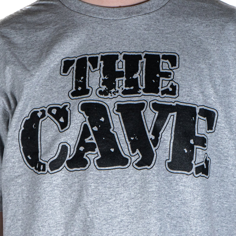 The Cave - T-Shirt - Classic Logo - Heather Grey & Black - XL - The Cave